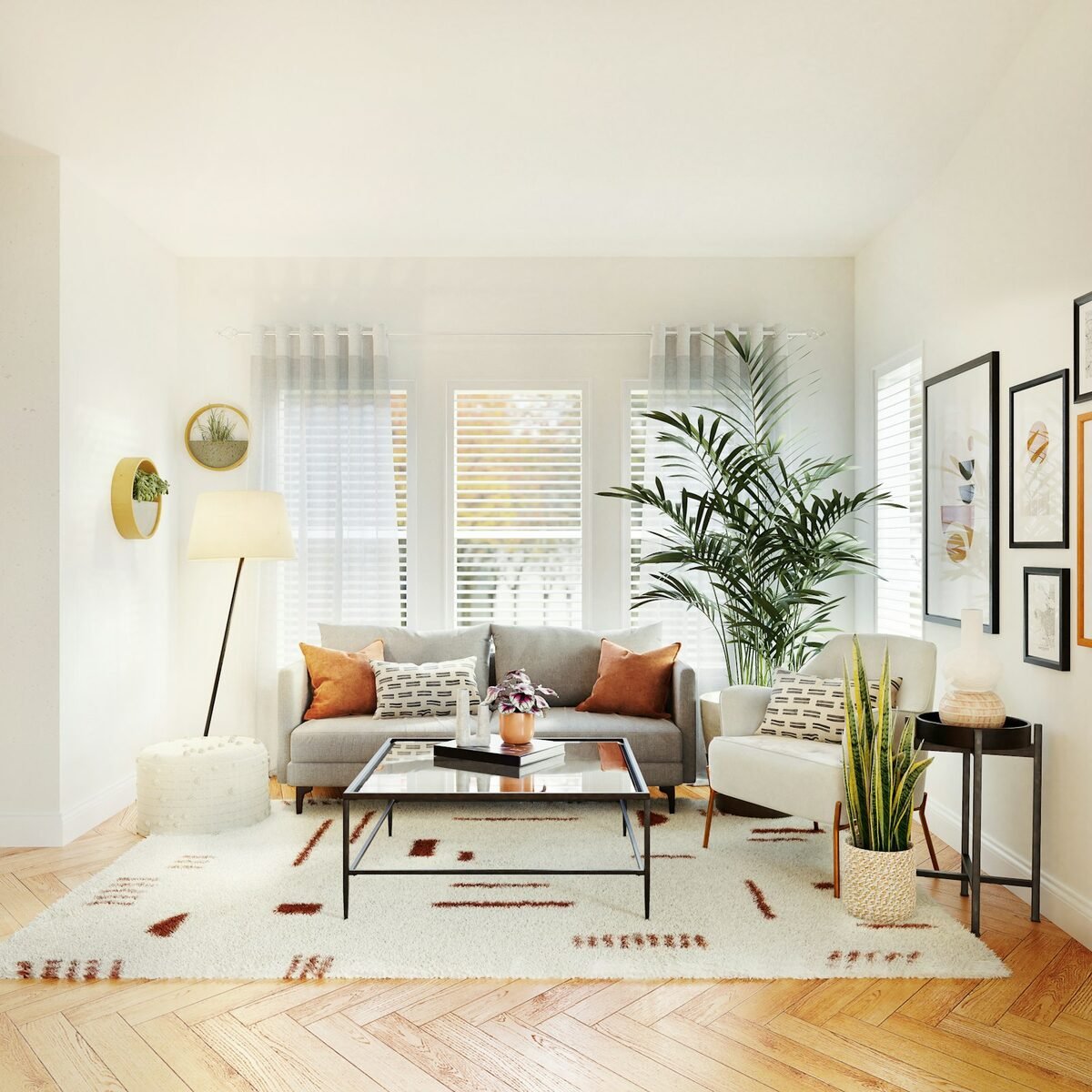 Rénovation d'appartement, finitions claires